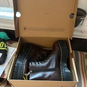 Dr. Martens Dark Brown Leather Boots